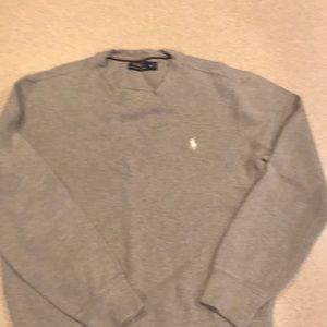 Fleece polo sweatshirt